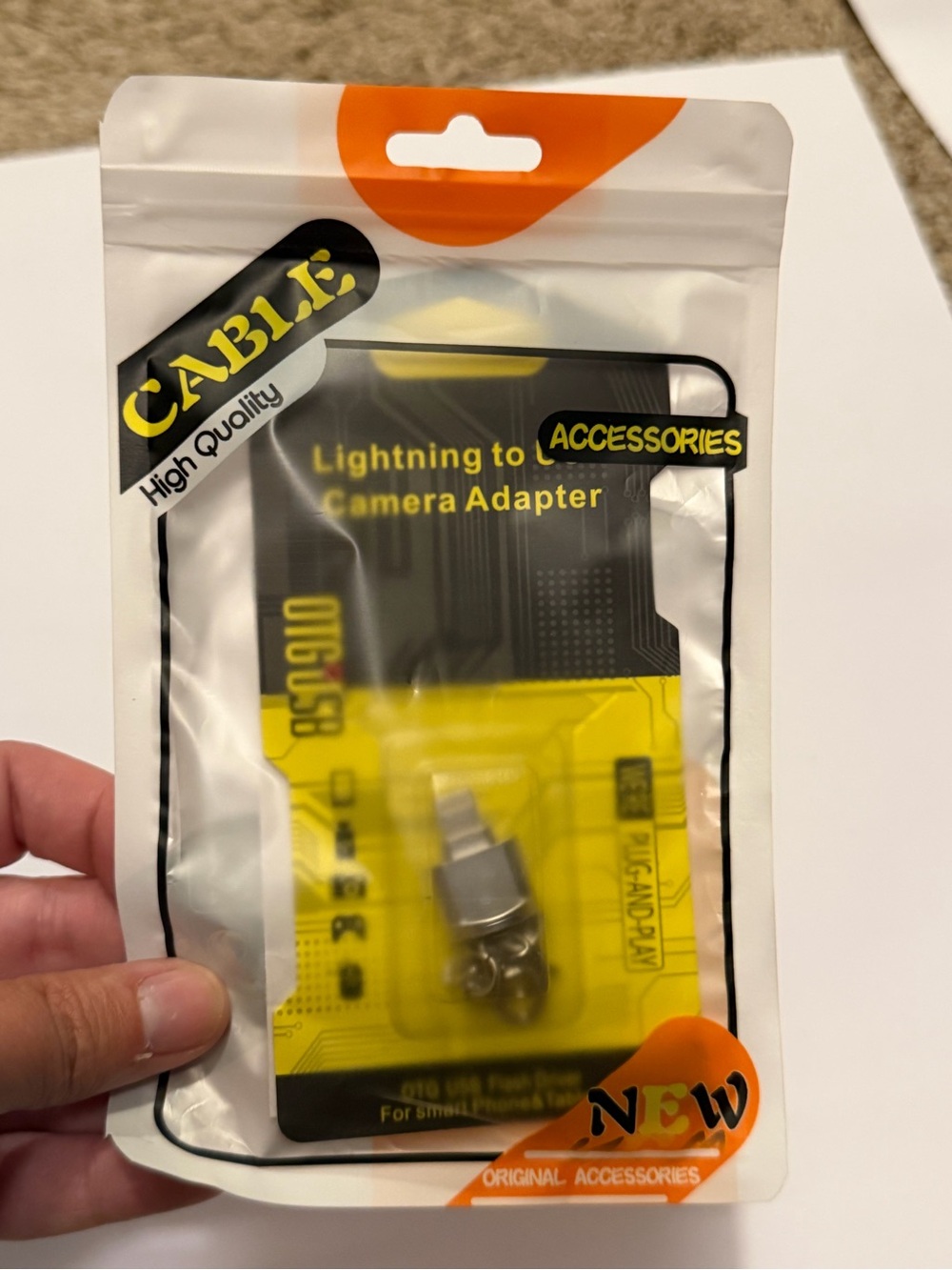 Lightning to Micro SD Adapter